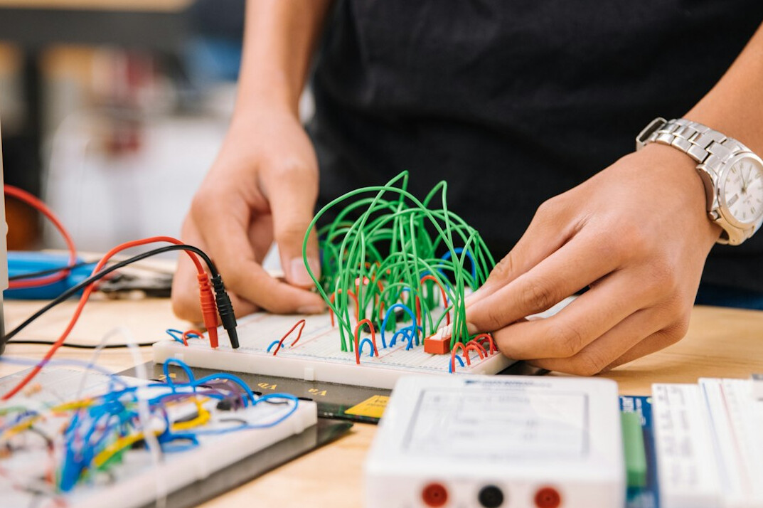 diverse group in tech workshop